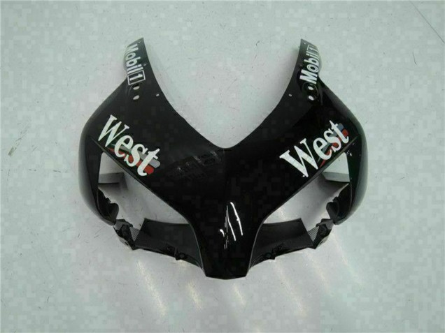 Carene Moto Honda CBR1000RR 2004-2005 - Nero Lucido Bianco West Mobil Michelin