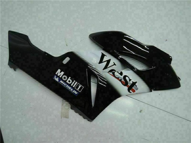 Carene Moto Honda CBR1000RR 2004-2005 - Nero Lucido Bianco West Mobil Michelin