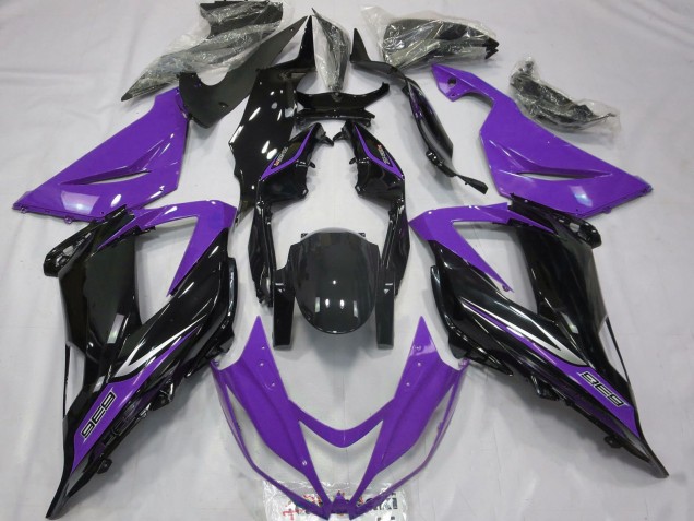 Carene Moto Kawasaki ZX6R 2013-2018 - Viola Nero Lucido
