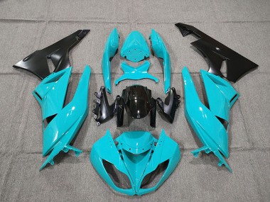 Kit Carena Moto Kawasaki ZX6R 2009-2012 - Blu Nero Lucido