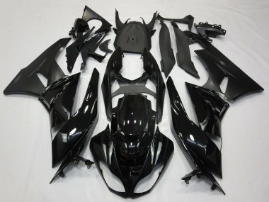 Carene Moto Kawasaki ZX6R 2009-2012 - Nero Lucido Nero Opaco