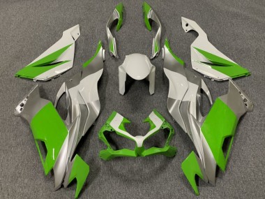 Carene Moto Kawasaki ZX6R 2019-2022 - Bianco Argento Verde