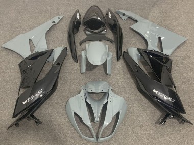 Carene Moto Kawasaki ZX6R 2009-2012 - Grigio Nero Lucido