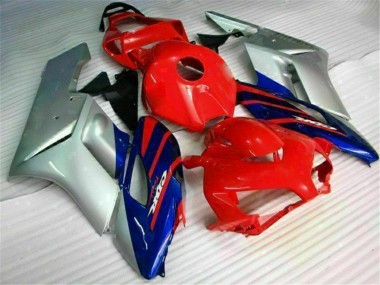 Carene Moto Honda CBR1000RR 2004-2005 - Argento Rosso Blu Nero Banda