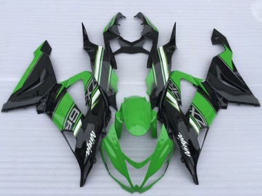 Carene Moto Kawasaki ZX6R 2013-2018 - Verde Nero Bianco