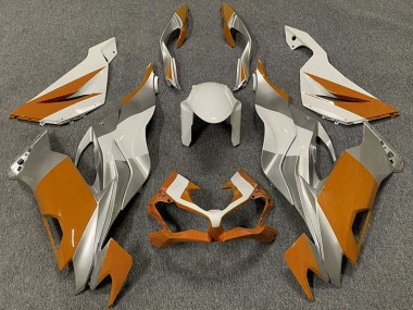 Carene Moto Kawasaki ZX6R 2019-2022 - Bianco Argento Arancia