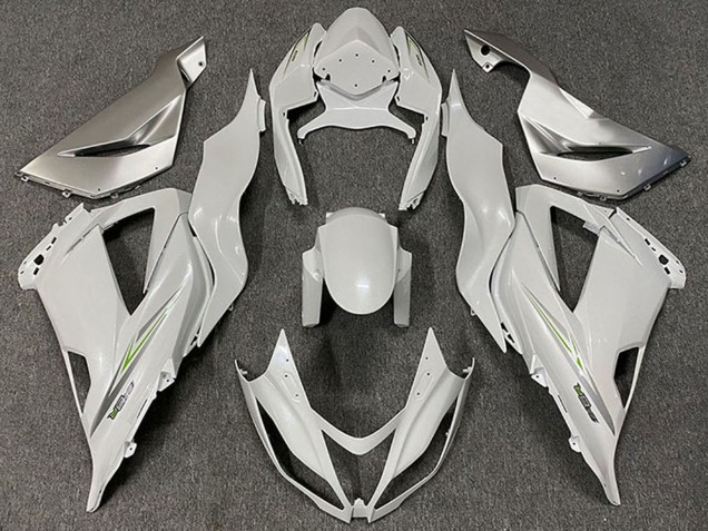 Carene Moto Kawasaki ZX6R 2013-2018 - Bianco Perla Verde