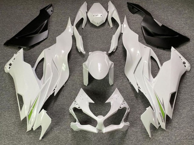 Carene Moto Kawasaki ZX6R 2019-2022 - Bianco Perla Verde