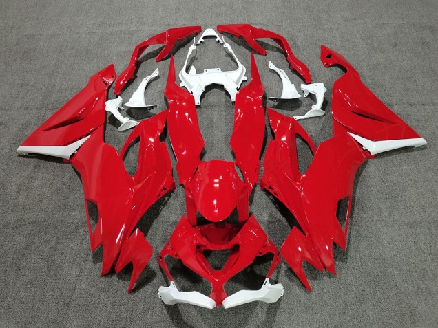 Carene Moto Kawasaki ZX6R 2019-2022 - Bianco Rosso