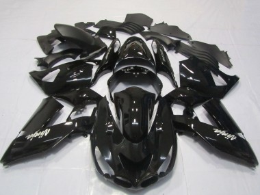Carene Moto Kawasaki ZX14R 2006-2011 - Nero Lucido Bianco Ninja
