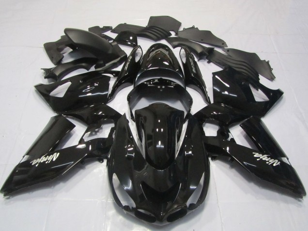 Carene Moto Kawasaki ZX14R 2006-2011 - Nero Lucido Bianco Ninja