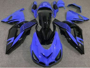 Carene Moto Kawasaki ZX14R 2006-2011 - Blu Nero Lucido
