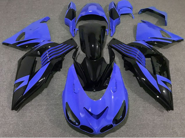 Carene Moto Kawasaki ZX14R 2006-2011 - Blu Nero Lucido