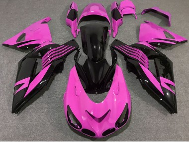 Carene Moto Kawasaki ZX14R 2006-2011 - Rosa Nero Lucido