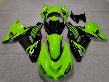 Carene Moto Kawasaki ZX14R 2006-2011 - Verde Nero Lucido Bianco Ninja