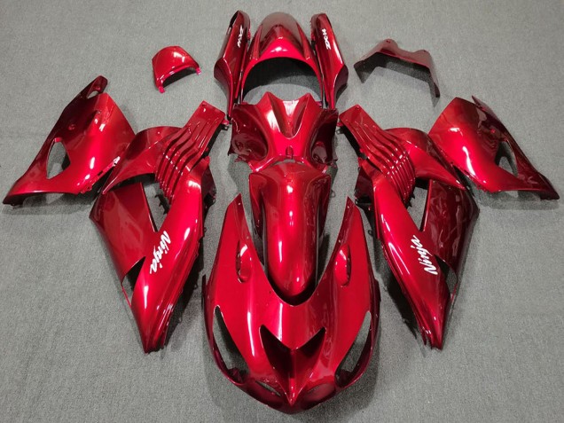 Carene Moto Kawasaki ZX14R 2006-2011 - Rosso Bianco Ninja