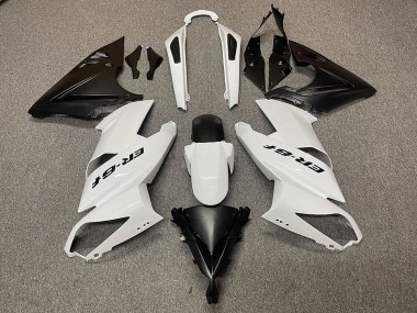 Carene Moto Kawasaki Ninja ER6F 2009-2011 - Bianco Nero Opaco