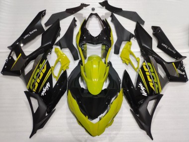 Carene Moto Kawasaki Ninja 400 2018-2024 - Giallo Nero Lucido Nero Opaco OEM Stile