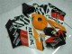 Carene Moto Honda CBR1000RR 2004-2005 - Arancia Bianco Rosso Nero Repsol