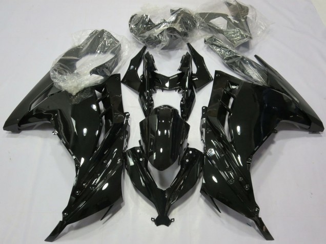 Carene Moto Kawasaki Ninja 300 2013-2017 - Nero Lucido