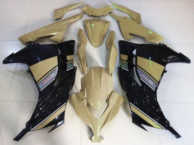 Carene Moto Kawasaki Ninja 300 2013-2017 - Abbronzatura del Deserto Nero