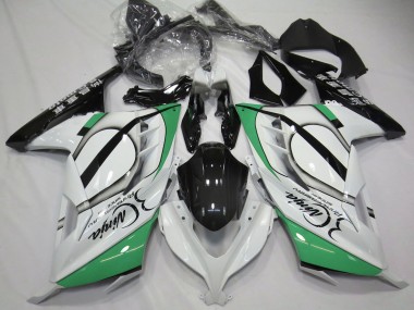 Carene Moto Kawasaki Ninja 300 2013-2017 - Lucido Bianco Verde Nero