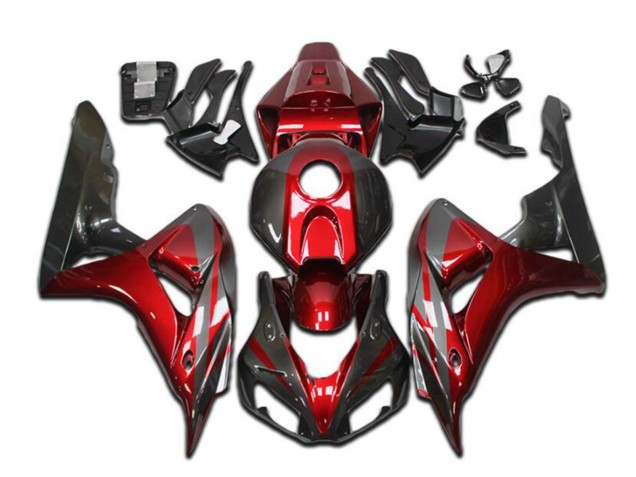 Carene Moto Honda CBR1000RR 2004-2005 - Rosso Grigio Nero Lucido