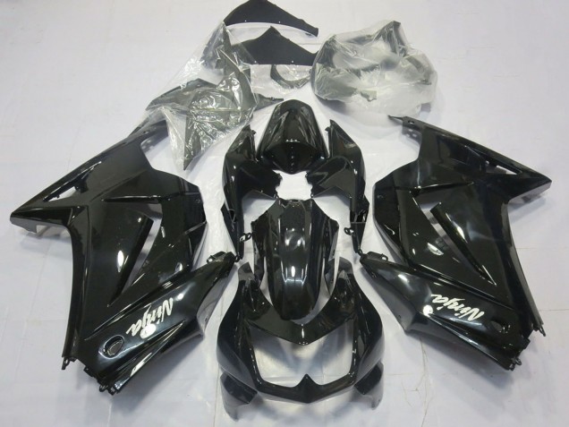 Carene Moto Kawasaki Ninja 250 2008-2012 - Nero Lucido Bianco Ninja
