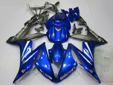 Carene Moto Yamaha R1 2004-2006 - Blu Bianco Nero Opaco