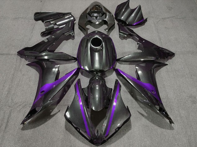 Carene Moto Yamaha R1 2004-2006 - Fibra di Carbonio Stile Viola