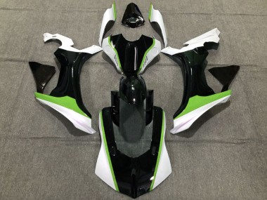 Carene Moto Yamaha R1 2015-2019 - Bianco Verde Nero Lucido
