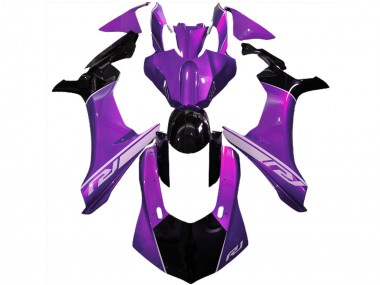 Carene Moto Yamaha R1 2015-2019 - Viola Nero Lucido Argento