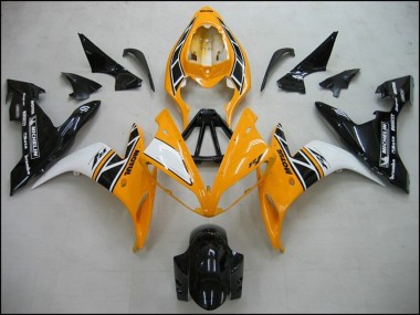Carene Moto Yamaha R1 2004-2006 - Giallo Bianco Nero OEM Stile