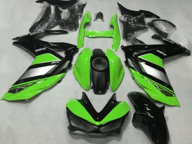 Carene Moto Yamaha R3 2015-2018 - Verde Argento Nero Lucido