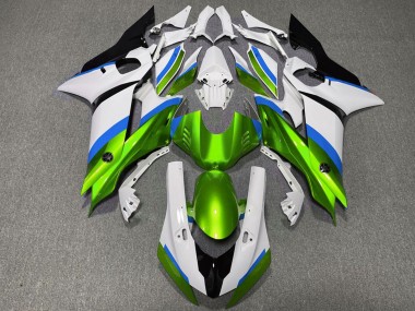 Carene Moto Yamaha R6 2017-2025 - Bianco Blu Verde