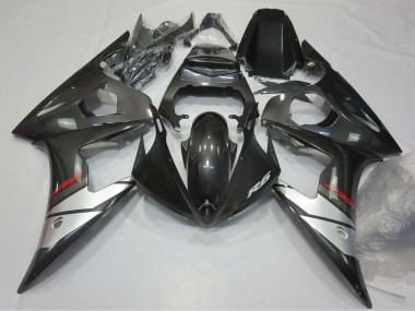 Carene Moto Yamaha R6 2005 - Nero Lucido Argento