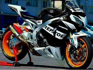 Carene Moto Honda CBR1000RR 2008-2011 - Argento Bianco Nero Lucido Repsol