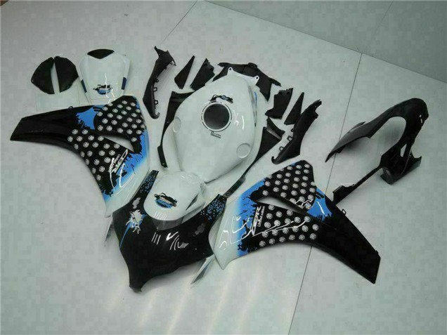 Carena Moto Honda CBR1000RR 2008-2011 - Bianco Blu Nero Lucido