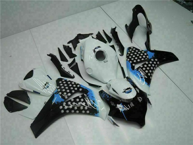 Carena Moto Honda CBR1000RR 2008-2011 - Bianco Blu Nero Lucido