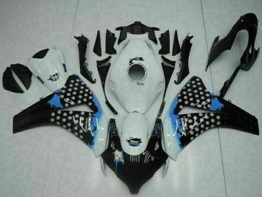 Carena Moto Honda CBR1000RR 2008-2011 - Bianco Blu Nero Lucido