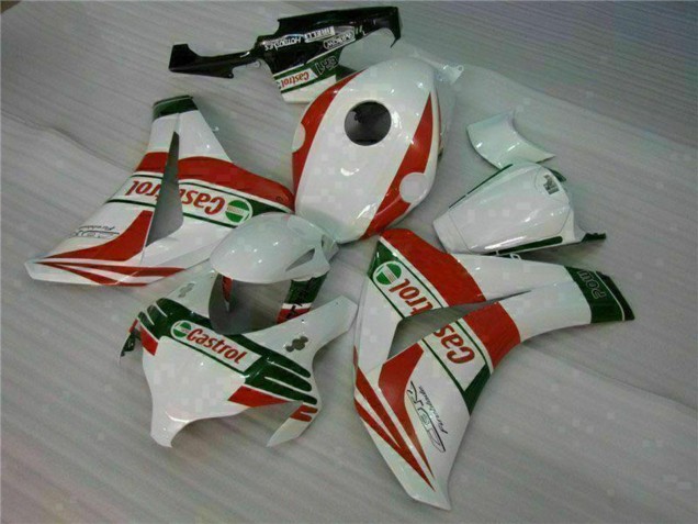 Carene Moto Honda CBR1000RR 2008-2011 - Bianco Rosso Verde Castrol