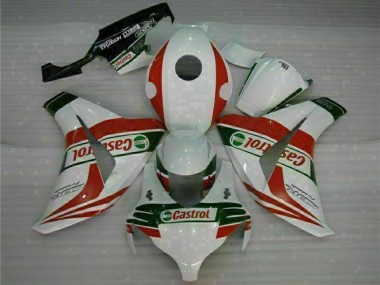 Carene Moto Honda CBR1000RR 2008-2011 - Bianco Rosso Verde Castrol