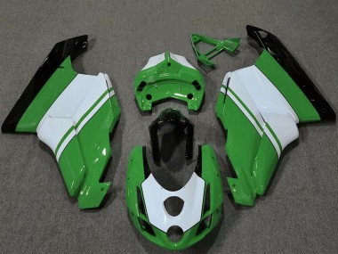 Carene Moto Ducati 749 999 2003-2004 - Bianco Verde Nero Lucido