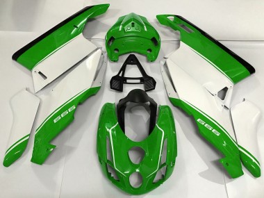 Carene Moto Ducati 999 2003-2004 - Bianco Verde Nero