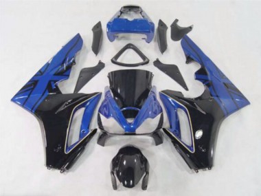 Carene Moto Triumph Daytona 675 2006-2008 - Blu Nero Lucido