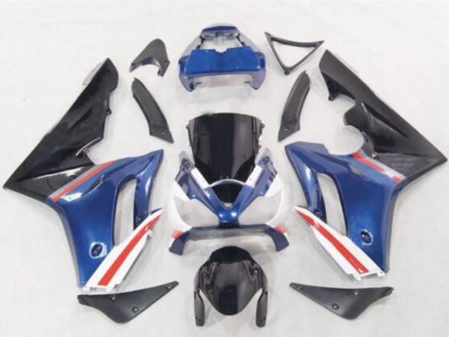 Carene Moto Triumph Daytona 675 2006-2008 - Blu Bianco Rosso Nero Lucido