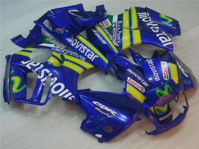 Carene Moto Honda CBR600 F3 1995-1996 - Blu Verde Giallo MoviStar Rosso Castrol