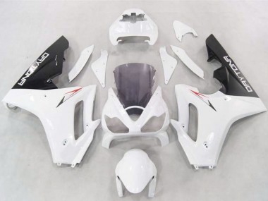 Carene Moto Triumph Daytona 675 2006-2008 - Bianco Nero Lucido