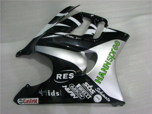 Carene Moto Honda CBR600 F3 1995-1996 - Bianco Argento Verde Hannspree