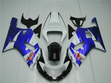 Carene Moto Suzuki GSXR 600/750 2001-2003 - Bianco Blu Nero